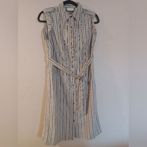 Liz Claiborne, Lizwear Jeans Size 6 Button Dress With Belt